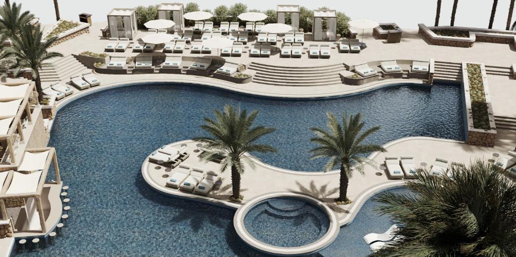 Hotel The First Collection Dubai Business Bay Zewnętrze zdjęcie 3D rendering of the pool